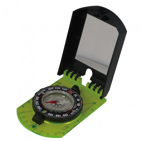 vouwkompas 13 cm groen/zwart