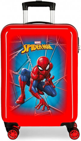 handbagagetrolley Spider-Man 33 liter hardcase  rood