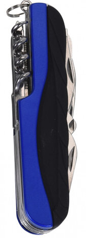 zakmes blauw 15 functies 17 x 11 x 2,5 cm