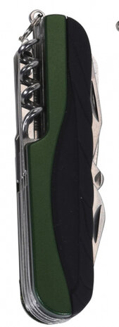 zakmes groen 15 functies 17 x 11 x 2,5 cm