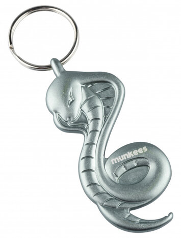 flesopener 3D Slang grijs staal 6,9 cm