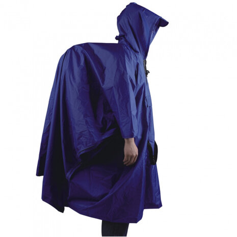 regenponcho nylon ripstop unisex blauw