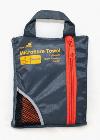 microvezel handdoek suede oranje S