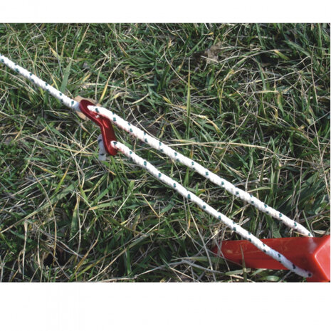 scheerlijnbevestiger aluminium oranje 10 stuks