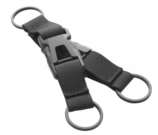 afneembare sleutelhanger zwart unisex 15 cm
