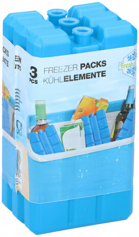 koelelement 203 gram 15 cm blauw 3 stuks