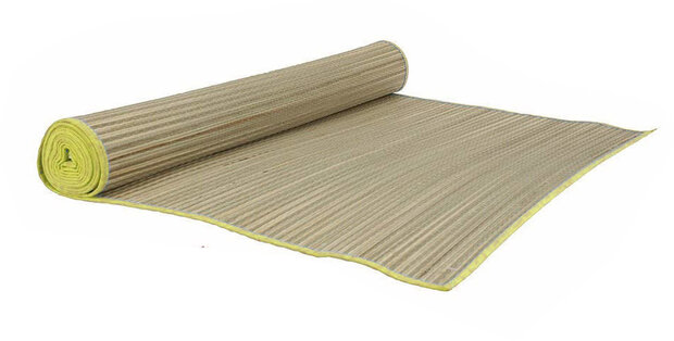 strandmat riet 60 x 180 cm geel