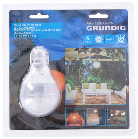 solarlicht LED 6,8 x 11,8 cm wit