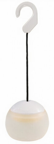 kampeerlamp led 8 cm ophanghaak wit
