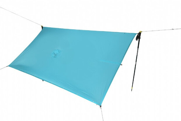 tarp poncho 145x265 cm ultra-siliconen nano blauw