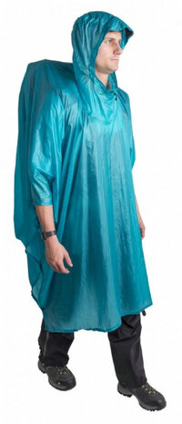 tarp poncho 145x265 cm ultra-siliconen nano blauw