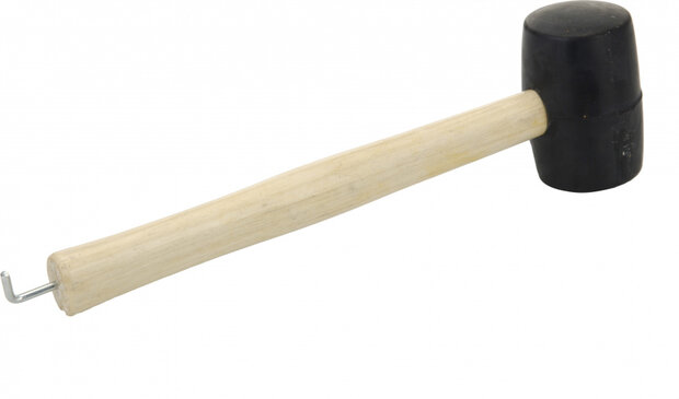 hamer rubber met haak zwart