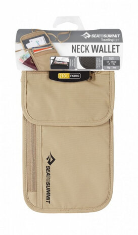 multifunctionele reisportemonnee textiel beige