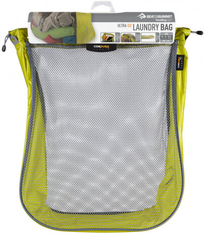 reiswaszak 17 liter nylon/mesh limegroen/grijs