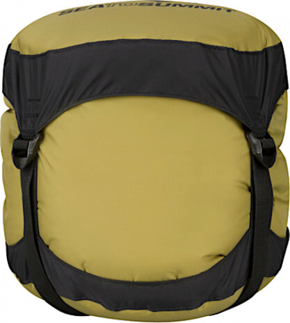 compressiezak 30 liter nylon lichtgroen/zwart