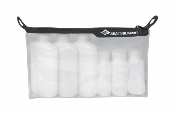 TPU Clear Ziptop Pouch Toilettas 960 ml