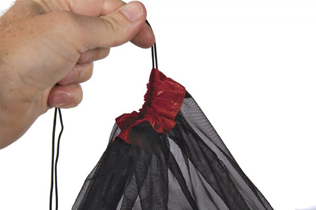 Ultra-Mesh Stuff Sack XS 4 liter zwart/lime