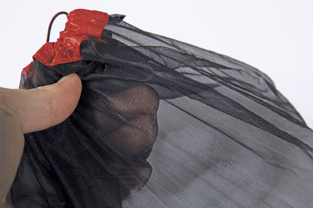 Ultra-Mesh Stuff Sack XS 4 liter zwart/lime