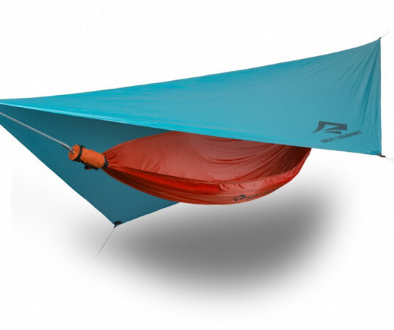 Ultralight hangmat tarp 15D blauw