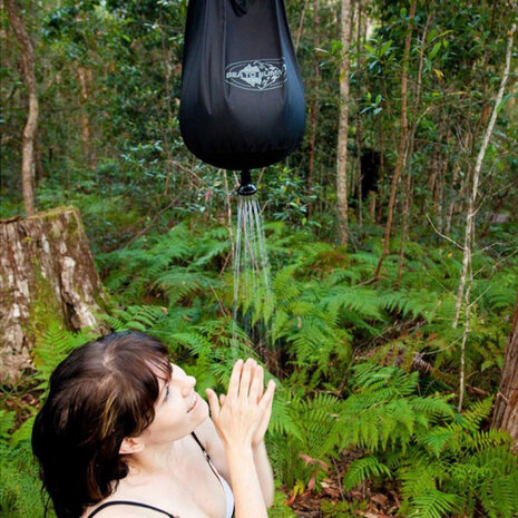 Pocket shower draagbare douche 10 liter zwart