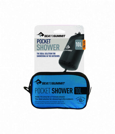 Pocket shower draagbare douche 10 liter zwart
