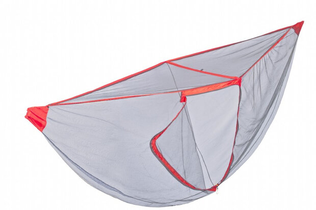 hangmat klamboe 380 gram grijs/rood