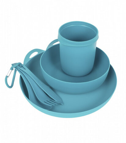 Delta Camp Set campingservies set 6-delig blauw