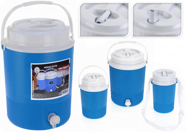 driedelige drinktonnenset inhoud 1,25L 2,4L en 7,5L