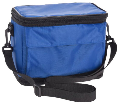 opvouwbare koeltas 35 x 17,5 cm polyester blauw