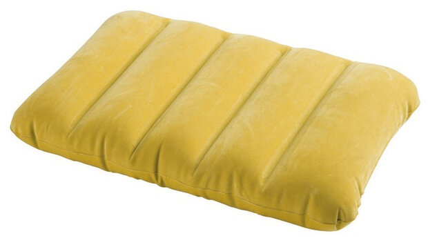 opblaaskussen Kidz Pillow 43 x 28 x 9 cm vinyl geel
