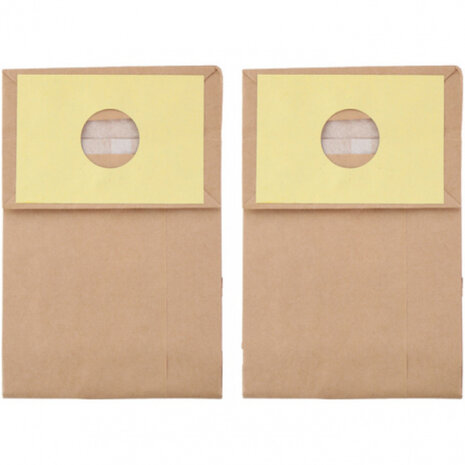 stofzuigerzakken papier 30 x 20 cm lichtbruin 2 stuks