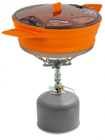 campingpan X-Pot 1,4 liter 19 cm aluminium oranje