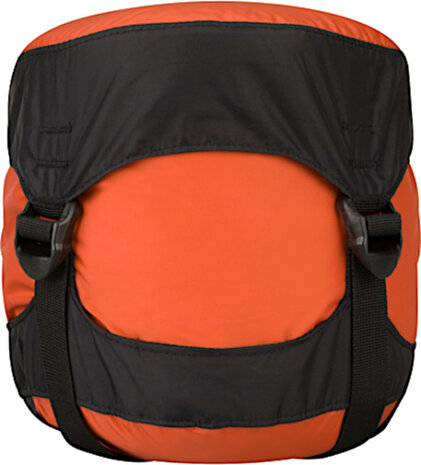 compressiezak 10 liter nylon oranje/zwart