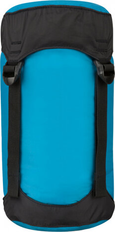 compressiezak 6 liter nylon blauw/zwart