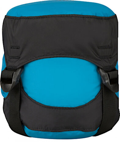 compressiezak 6 liter nylon blauw/zwart