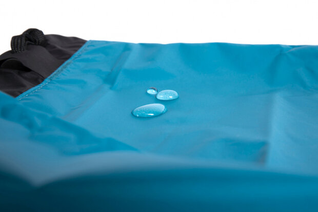compressiezak 6 liter nylon blauw/zwart