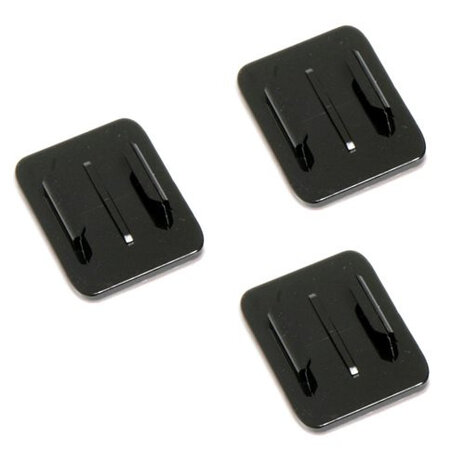 plakbevestiging Flat Adhesive Mount Muvi zwart 3 stuks