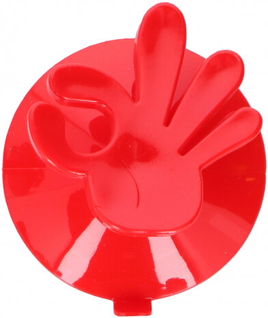 ophanghaak OK! 7,5 x 6,5 cm PVC rood