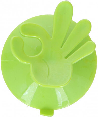 ophanghaak OK! 7,5 x 6,5 cm PVC groen