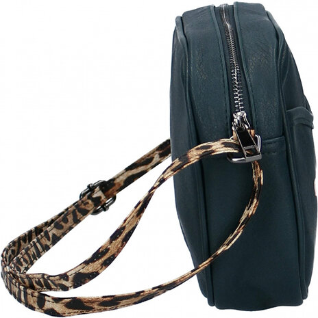 schoudertas dames 2,2 liter polyester zwart
