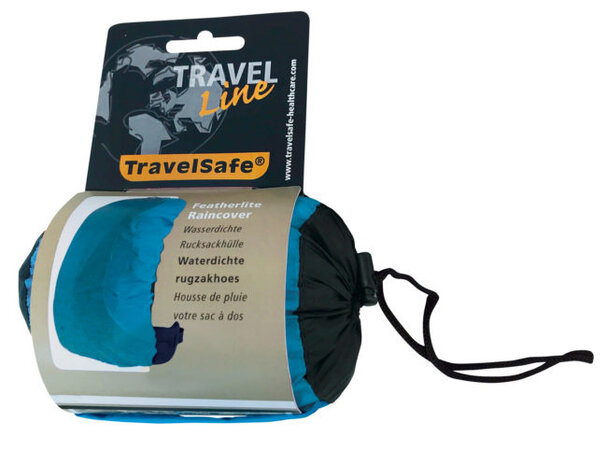 regenhoes Featherlite azuurblauw textiel &gt;55 liter