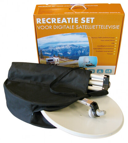 draagtas satelliet schotel 70 x 70 x 20 cm polyester zwart