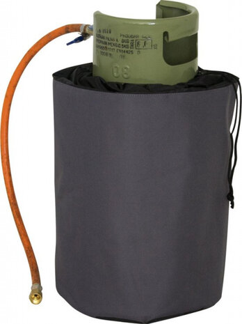 beschermhoes gasfles 24 x 40 cm polyester zwart