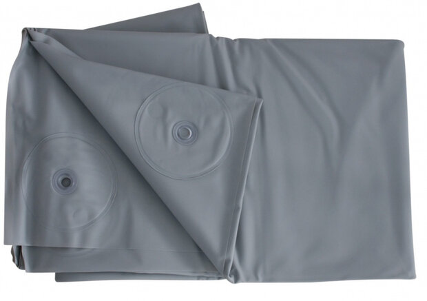 grondzeil 200x400 cm PVC grijs