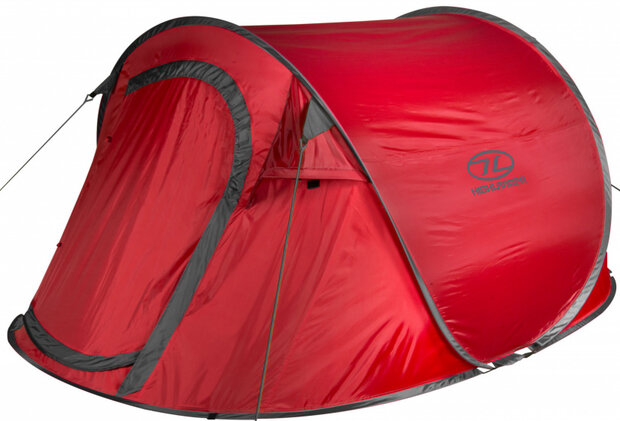 pop-up tent Heather 3-persoons 245 x 145 x 100 cm rood