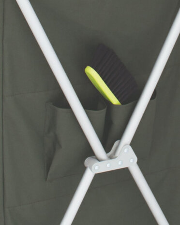keukenkast Chur 85 cm aluminium/polyester groen