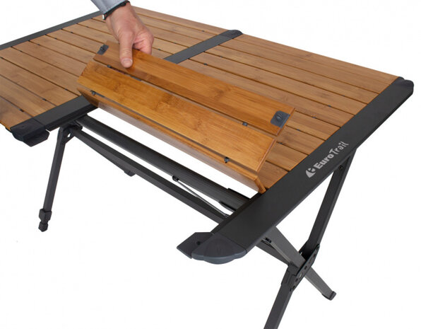 campingtafel Chamberry 70 x 110 x 70 cm bamboe bruin