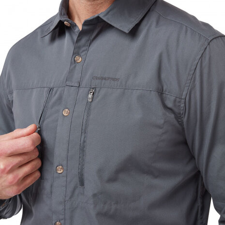 outdoorshirt Kiwi Boulder heren donkergroen maat S