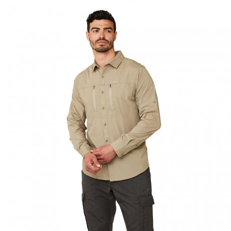 outdoorshirt Kiwi Boulder heren beige maat S