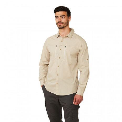 outdoorshirt Kiwi Boulder heren lichtbruin maat XXL